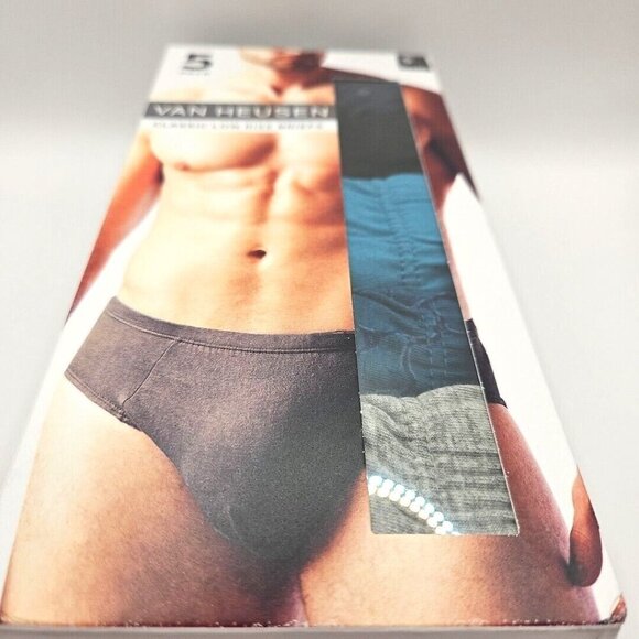 5 Pack Van Heusen Underwear Low Rise Briefs S 28-30  Multicolor Green & Blue NWT - Picture 13 of 16
